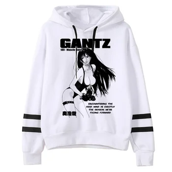 Толстовки Gantz женские 90-е Флисовые 2023 hoddies женская одежда в стиле харадзюку