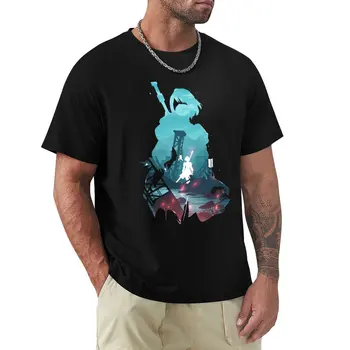 черная футболка для мужчин, футболка Nier Automata 2B waifu, кавайная одежда, юмористическая футболка, милая одежда, футболки, мужские графические футболки