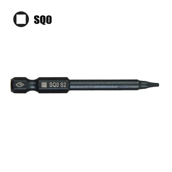 Шестигранная ручка Стальная отвертка Длина рукоятки инструмента 6,35 мм для электрического шестигранного хвостовика Магнитная SQ0 SQ1 SQ2 SQ3